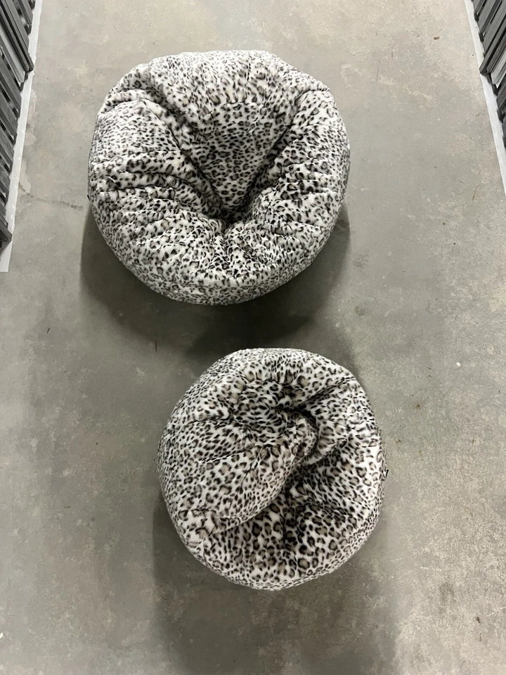 icon Sitzsack Flauschig Weich Kunstfell Leo 2 Stück Animal - Bild 2 von 4