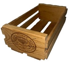 Vintage - Napa Valley Wooden Cassette Tape Holder Crate Box Holds up to 12 -USA