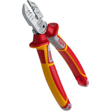 NWS 6 in 1 VDE 1000v Side Cutter Wire Cable Stripper, Crimper Screw Combi Pliers