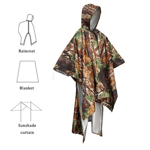 Raincoat Rain Cover Cycling Multifunctional Rain Coat 210D Polyester