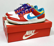 Size 10 - Nike Dunk Low x LeBron James x Fruity Pebbles Red 100 Authentic