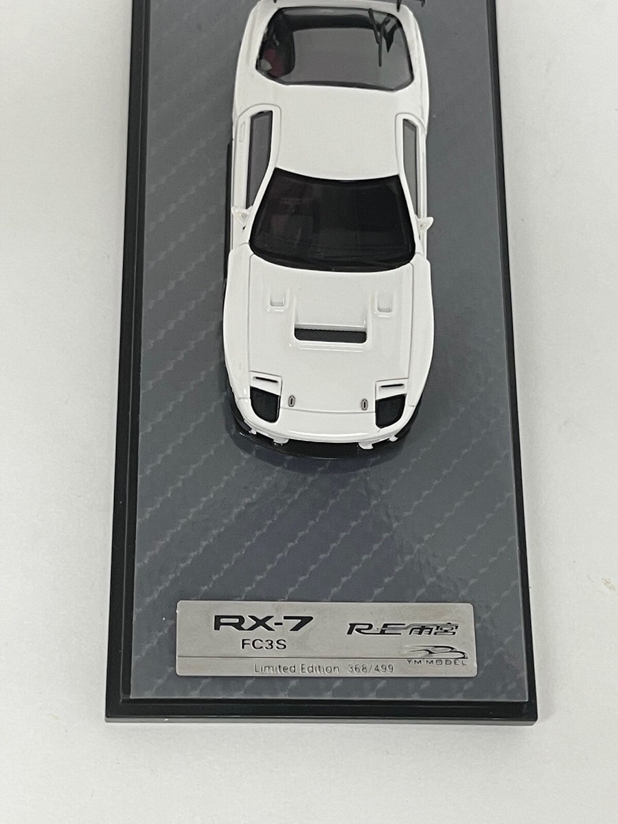 1/64 YM Model Mazda RX-7 FC3S in White. Limited to 499 Pieces. 64