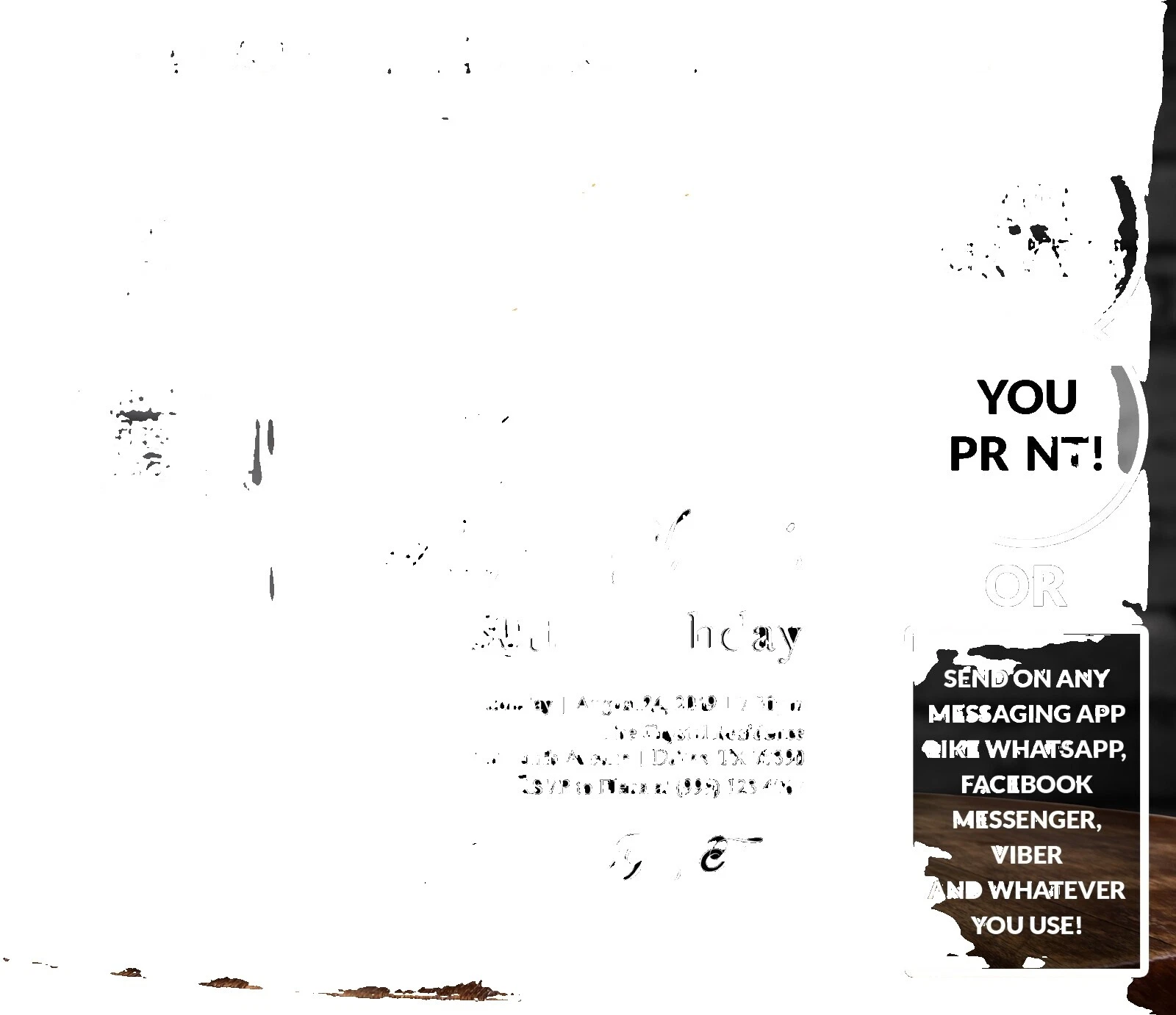 Birthday Greeting Invitations