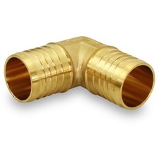 1"in PEX X 90 Degree Elbow Lead Free Brass Barb Connector Pipe Fitting 10 Pcs