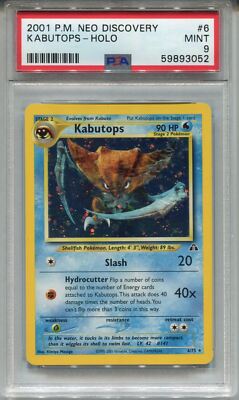 Pokemon Neo Discovery Holo Card #6 Kabutops PSA 9 | eBay