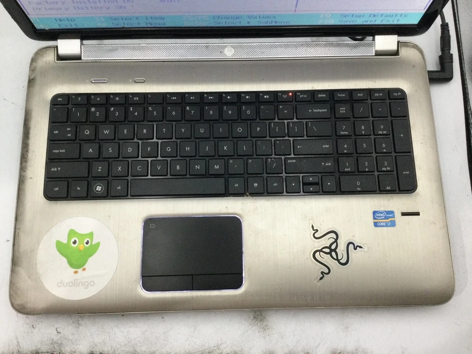 HP PAVILION DV7 - BOOTS TO BIOS - INTEL I7 2630 - 6GB RAM - 17" - READ DESC - BB - Image 3 of 4