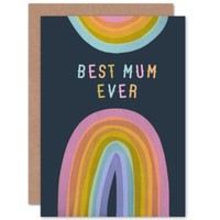 Regenbogenfarbe Beste Dunkle Mama Aller Zeiten Muttertag Muttertagskarte