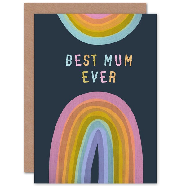 Regenbogenfarbe Beste Dunkle Mama Aller Zeiten Muttertag Muttertagskarte-image