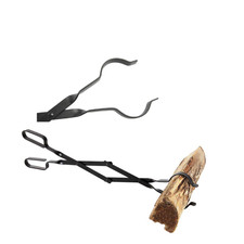 Outdoor Campfire Fireplace Tongs 26 Long Log Grabber Black Heavy