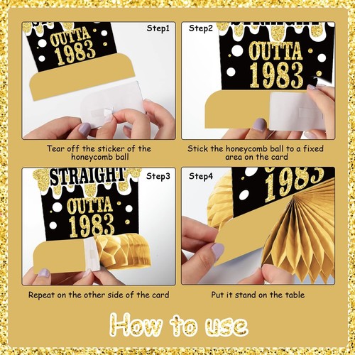 9 Stück 40. Geburtstag Deko 40. Geburtstag Mittelstücke für Tische Deko... - Bild 4 von 7