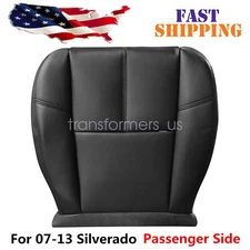 For 07-14 Chevy Silverado 1500 2500 HD Passenger Bottom Seat Cover Black 193