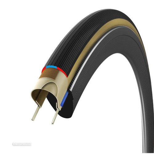Vittoria CORSA PRO Tubeless-Ready Road Tire : 700x24 mm BLACK/TAN - Picture 2 of 3
