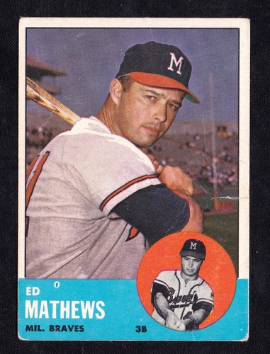 Tarjetas de béisbol originales Topps 1963 - tú eliges una elección de jugador - #251 y arriba - Imagen 26 de 246