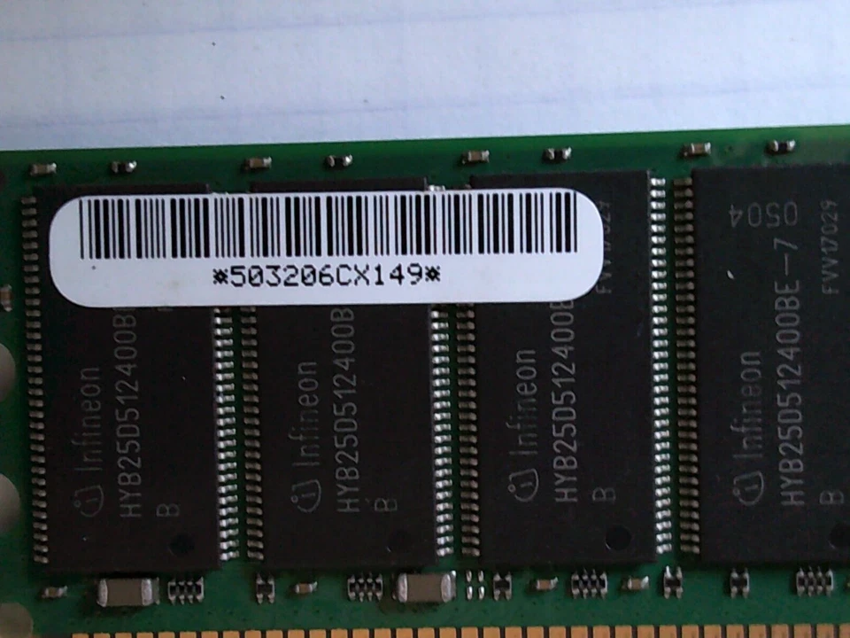 NETLIST 4GB 4x1G NL9127RD12042-D21JIB 4 X 1GB DDR RDIMM PC2100 MEMORY - Image 4 of 4