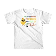 Here For the Chicks - Short sleeve kids t-shirt - DecoExchange
