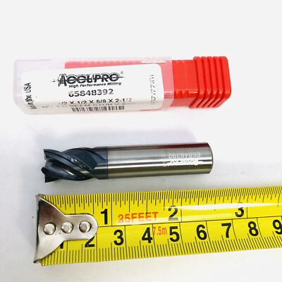 ACCUPRO  65848392 ½'' X ½'' X  '' X 2½'' 4 FLUTE SC SEEM STUB V-SRIES SOLID CARBIDE 