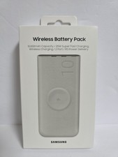 Samsung 25W Super Fast Wireless Charging Battery Pack 10,000mAh Capacity, Beige