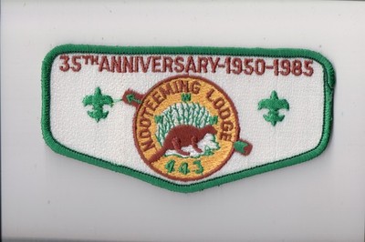 Lodge 443 Nooteemng OA flap 35th Anniversary (A)