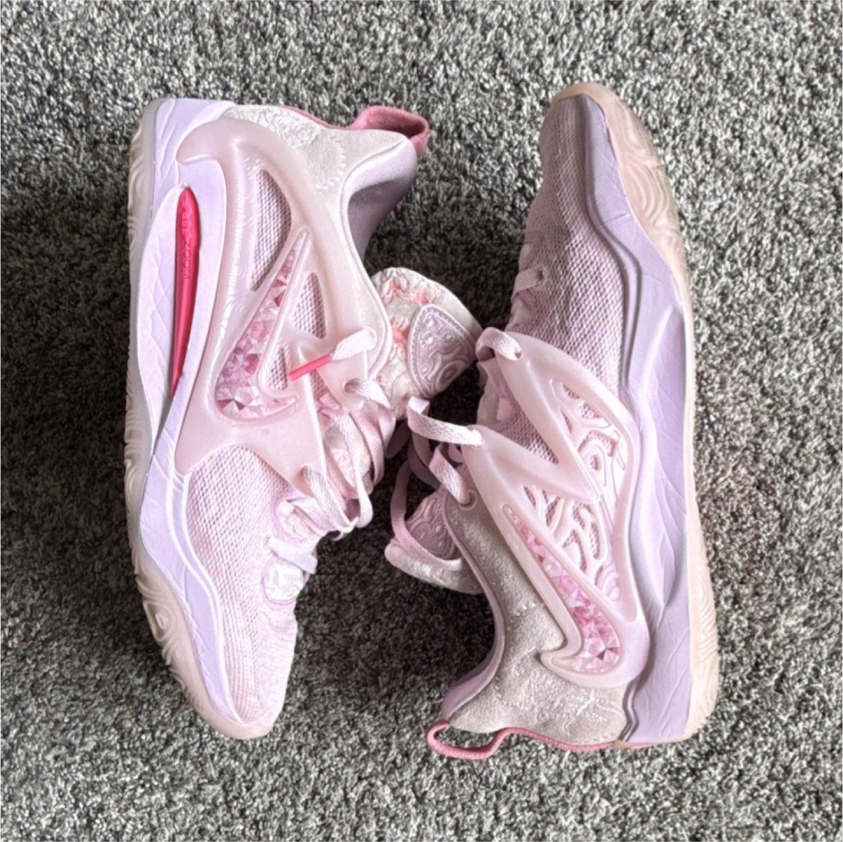 Nike KD 15 Aunt Pearl NRG Low Top Pink Basketball Sneakers Men’s SZ 9 DQ3851-600 NIKE KD 15 NRG Low Basketball Shoes Mens Size 17 Aunt Pearl  main image 2