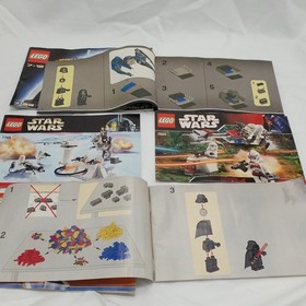 Vintage LEGO Star Wars Instruction Manuals Lot of 6 Booklets 7133 8017 6206 