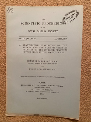 A Quantitative Examination of the Elements of the Wood of Trees in Relation to t