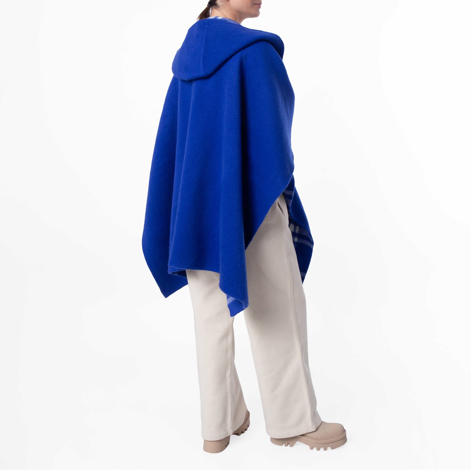 Burberry Vintage Check Reversible Cashmere Cape image 5