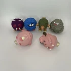 Vintage Lot Of 6 Pokemon Spinning Spinner Top Toy Burger King Nintendo