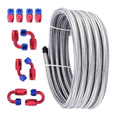 6an Fuel Line Kit - 20ft 38 Braided Fuel Line Cpe Nylon Stainless Steel With 6an Fuel Line Kit - 20ft 38 Braided Fuel Line Cpe Nylon Stainless Steel With