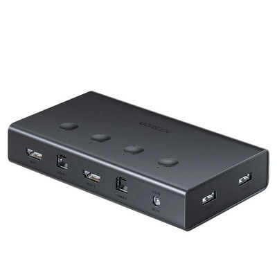 Ugreen KVM Switch 4x1 HDMI 4x USB Typ B schwarz, Keyboard Function
