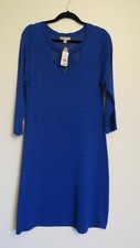 APPRAISAL Women's 3/4 Sleeve Royal Blue Dress | Size Large