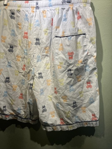 Psycho Bunny Herren Shorts Gr. L Allover Print weiß Baumwolle Taschen Kordelzug - Bild 7 von 18