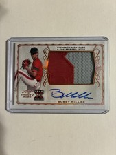 2020 Leaf Trinity Bobby Miller Rookie Patch Auto RPA On Card . rookie card picture