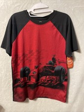 NWT Wonder Nation Boys Race Car Short Sleeve Sleep Shirt Size XL 14-16