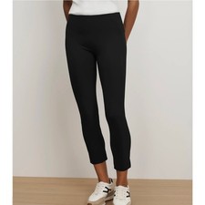 Veronica Beard Scuba Slim Fit Pants 2 Black Stretch Trousers Capsule Career