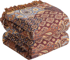 Boho Throw Blanket for Bed 60 X80 , 100 Cotton Woven Blanket for Couch Sofa, U