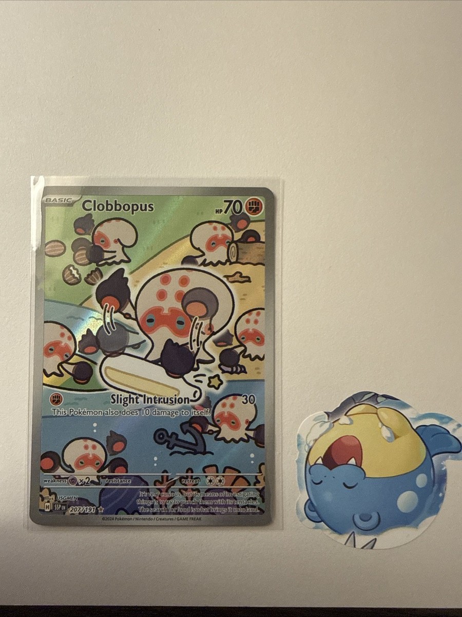 Clobbopus 207/191 Illustration Rare 2024 Pokemon Surging Sparks