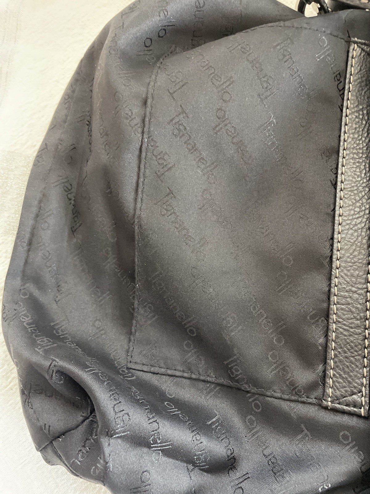 Tignanello Patchwork Leather Black Silver Camel C… - image 10