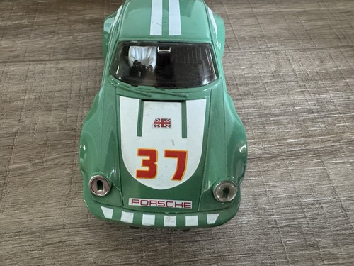 Vintage Boxed Scalextric Car C.295 Porsche Turbo, Green, in Good Condition - Picture 3 of 6