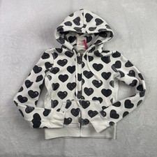 Y2K Pink Victoria's Secret Hearts Full Zip LS Fleece Hoodie Women's Medium