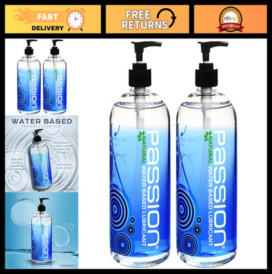 Passion Natural Water-Based Personal Lubricant Twin Pack 34 Fl Oz