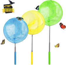 Kids Telescopic Butterfly Fishing Nets for Kids Catching Insect Net Outdoor Tool
