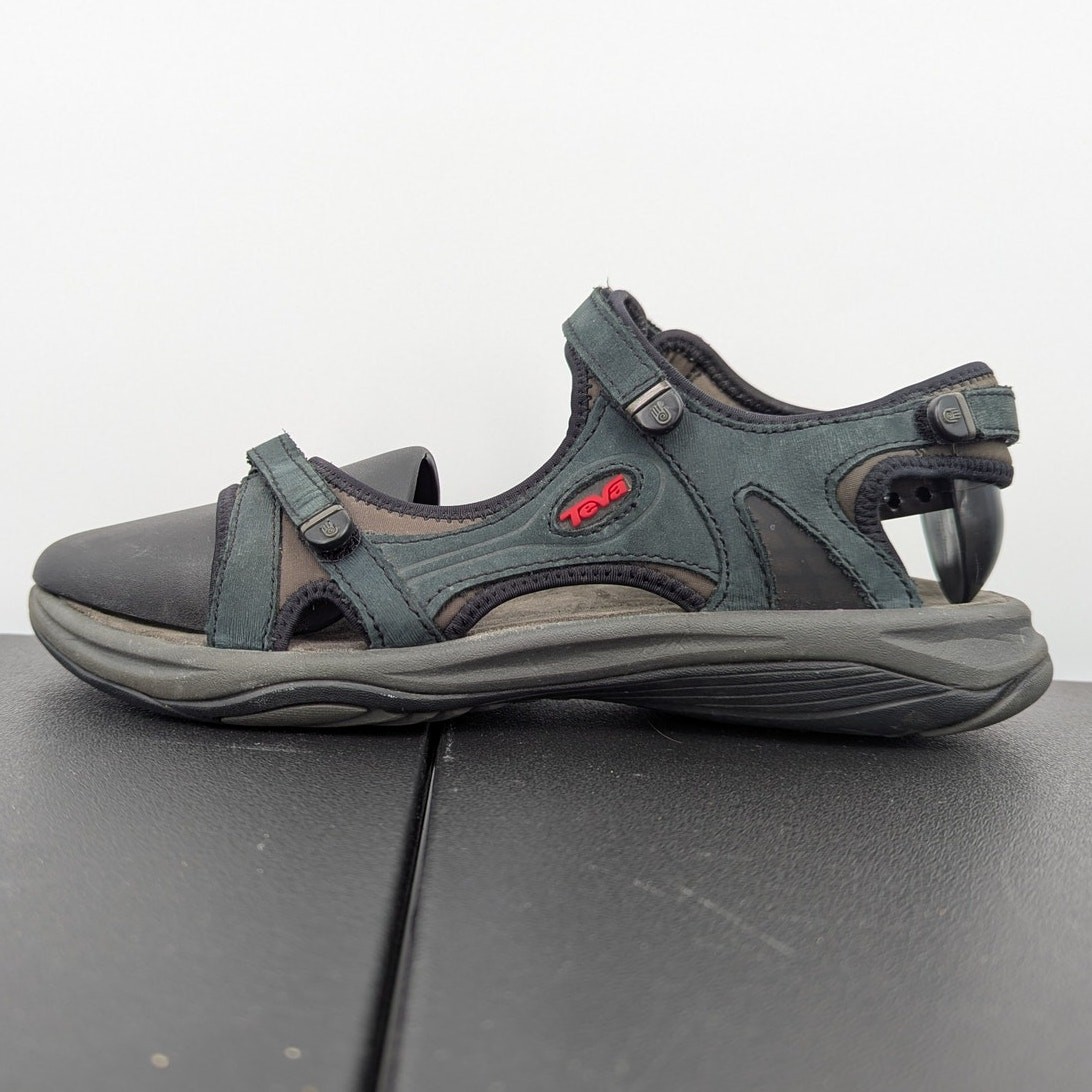 Teva Women’s Size 10 Black Gray Hook & Loop Sport Sandals EU 41