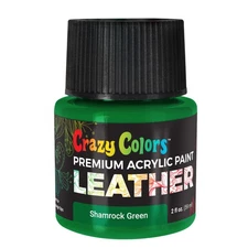 Shamrock Green Premium Acrylic Leather Shoe Paint, 2oz - Sneakers, Jackets, Bags