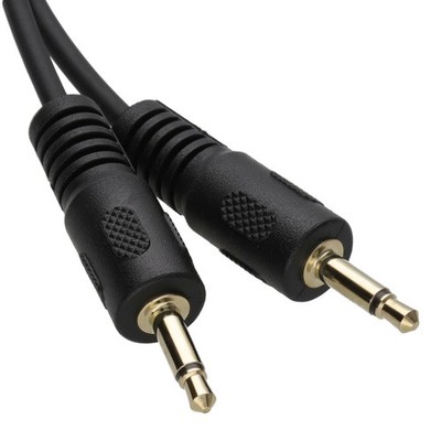 Mono 3,5 mm Klinkenstecker auf Mono 3,5 mm Klinkenstecker Kabel Leitung 5 m GOLD