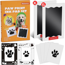 Paw Print Kit, Dog Nose Print Kit, 8 Pcs Baby Hand and Footprint Kit with Cute P