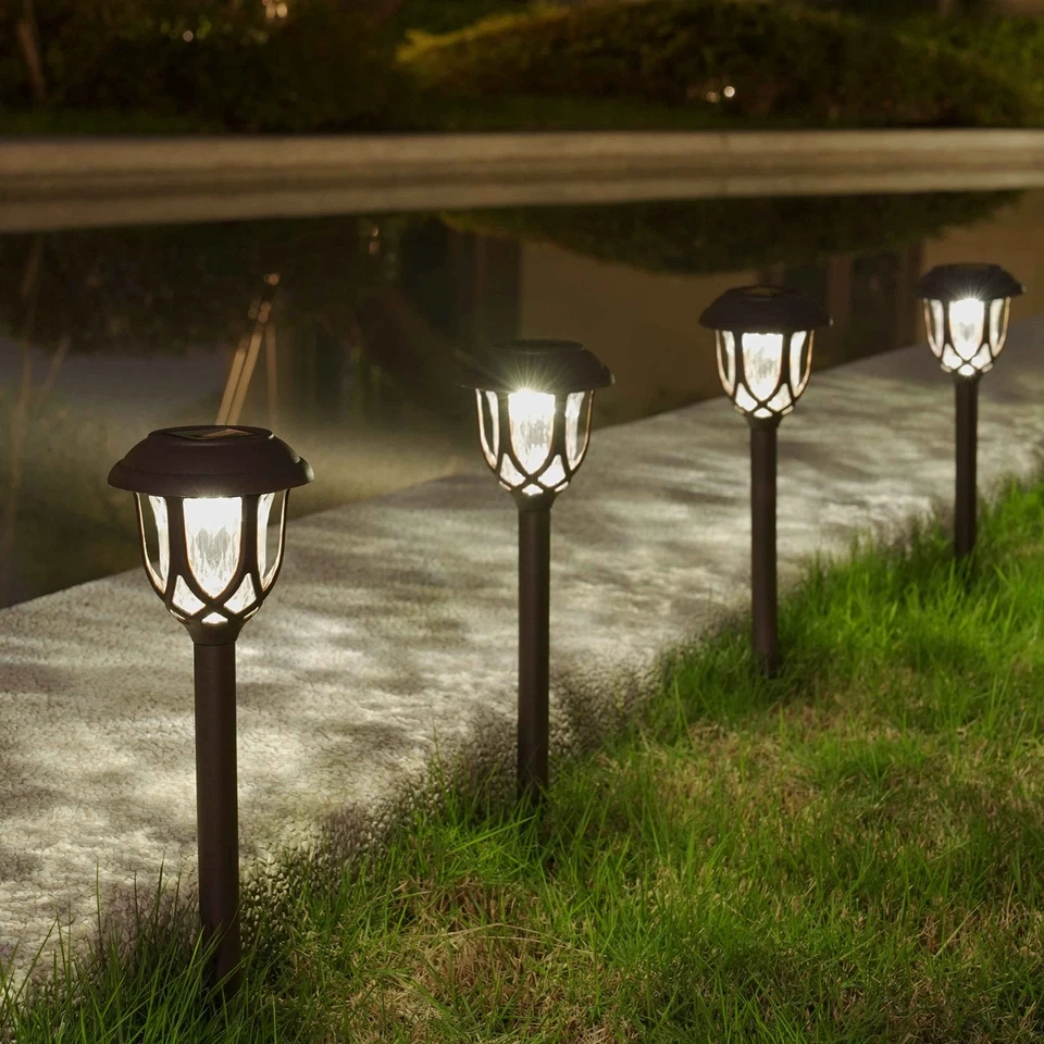 10 Pack Solar Lights Outdoor Decorative Garden Yard Lights for Pathway Walkwa... - Image 3 of 4