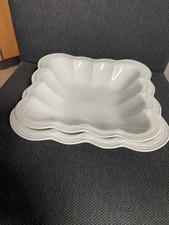 2 x Hutschenreuther Viktoria weiß Schale / Schüssel ca 21cm & 23cm