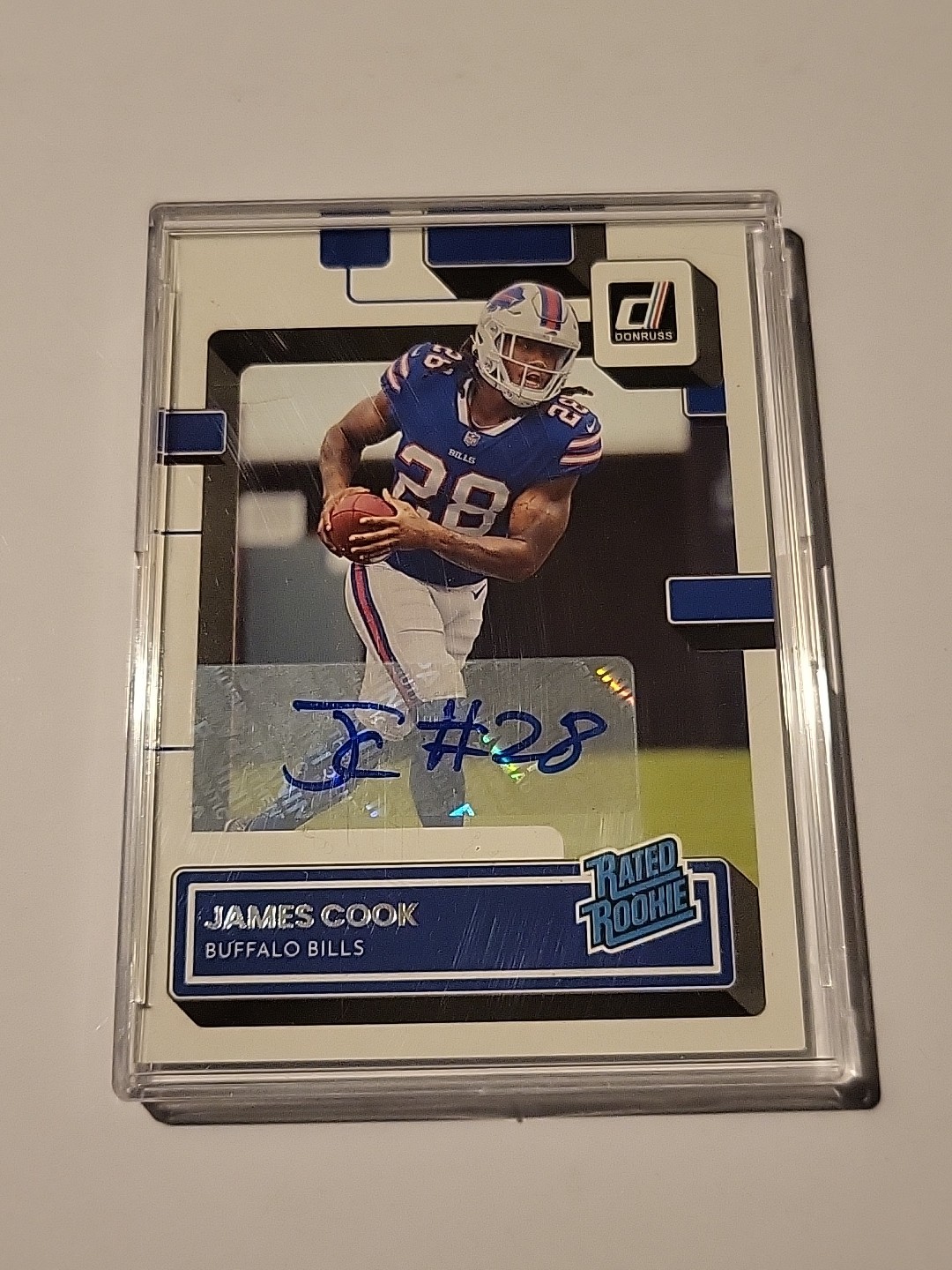 James Cook Hand-Signed Auto 2022 Panini-Donruss Rated Rookie 315 Panini Guaranty
