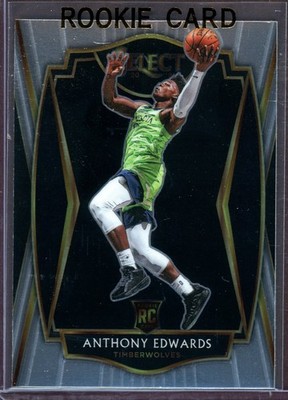 ANTHONY EDWARDS ~ 2020-21 Panini Select Basketball Rookie Card RC #169