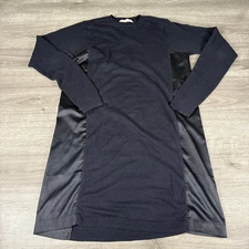 Paul & Joe Sister Dress Shirt Womens 40 US 8 Wool Blend Elegant BOHO Black